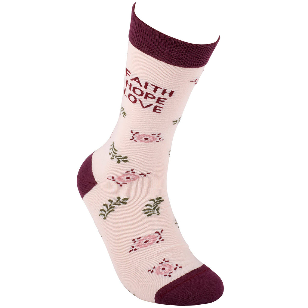 Faith Hope Love Socks