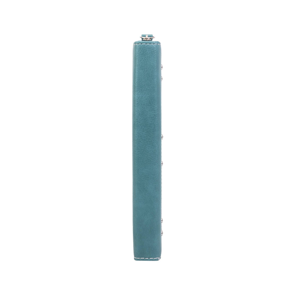 Zippered Journal: Teal tile w/Gem