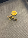Classic Gold Cross Lapel Pin