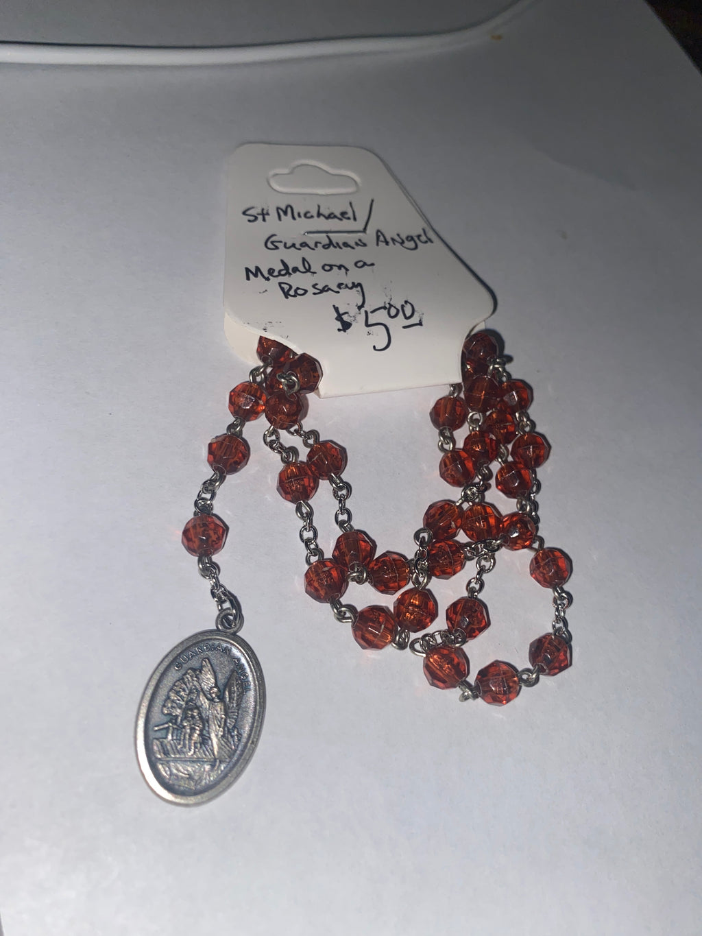 St. Michael Guardian Angel Medal on Rosary