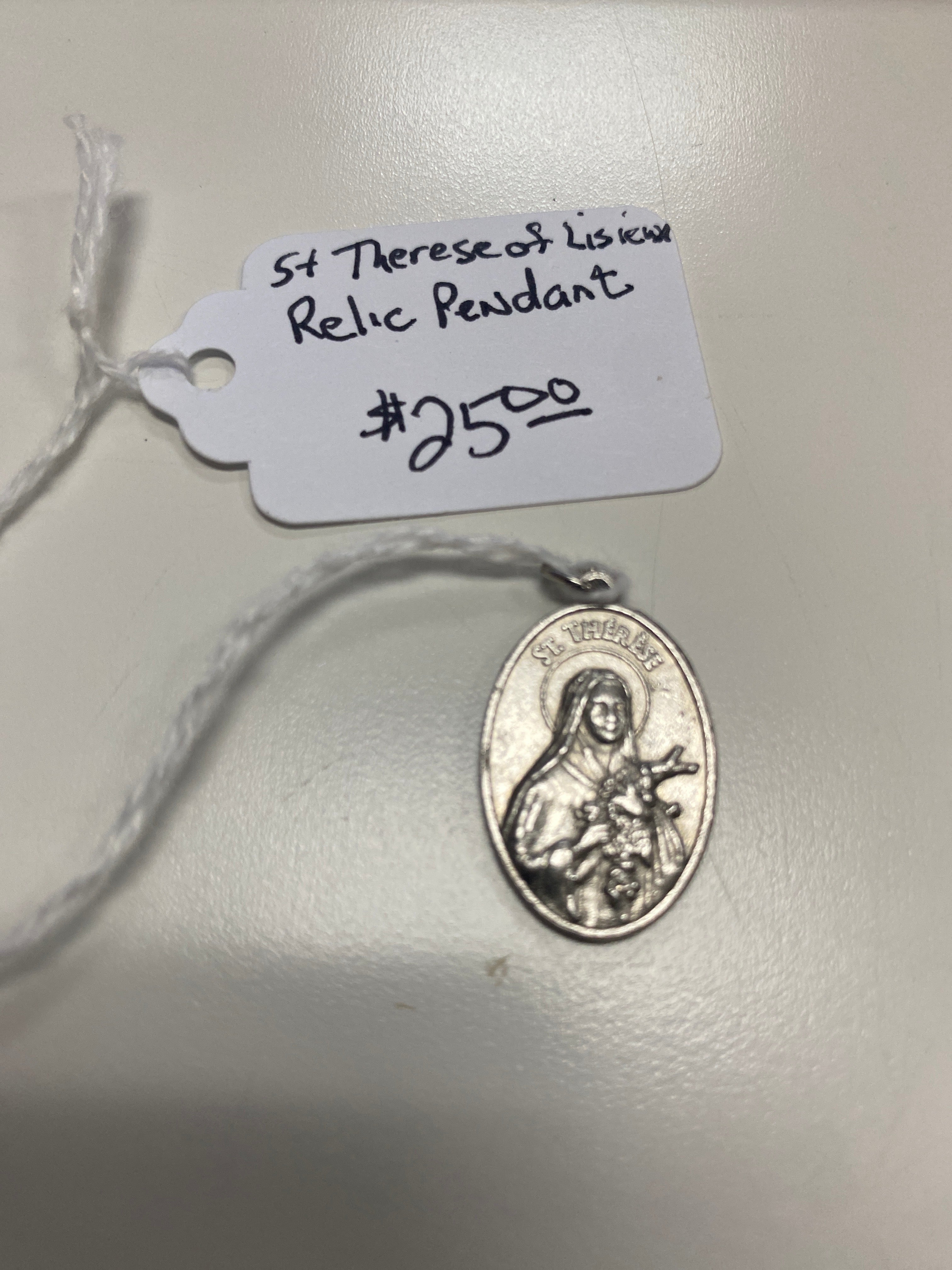 Saint Therese of Lisieux Relic Pendant