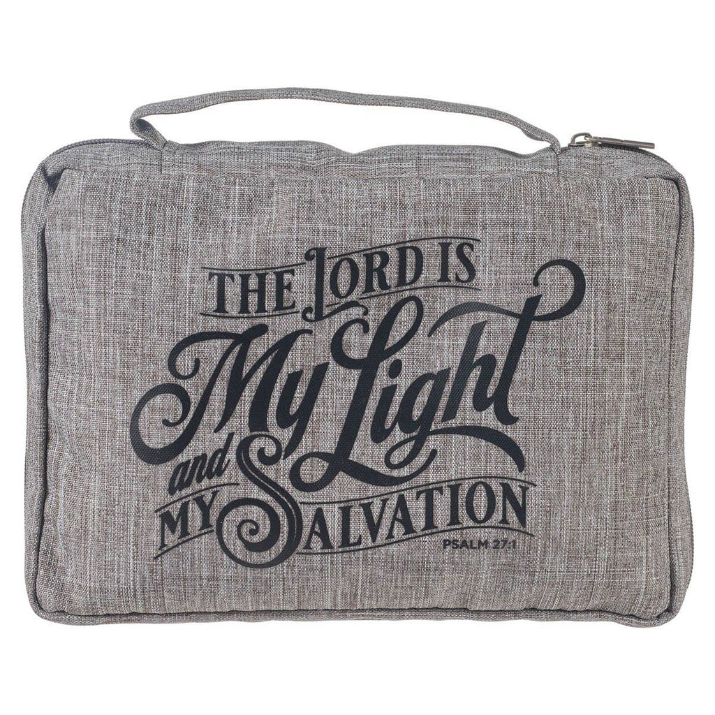 Bible Cover Value Gray The Lord is My Light Ps. 27:1: Large