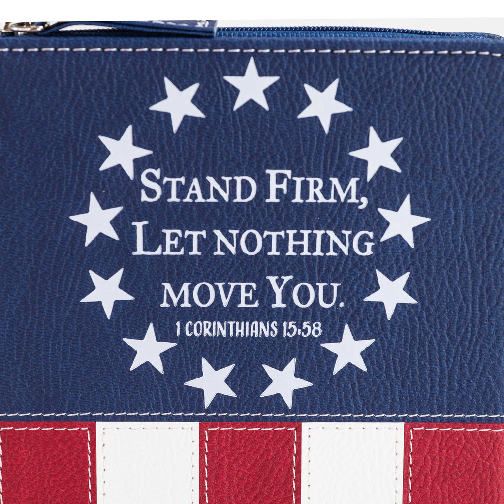 Divine Details 2020: Zippered Journal: US Flag Stand Firm