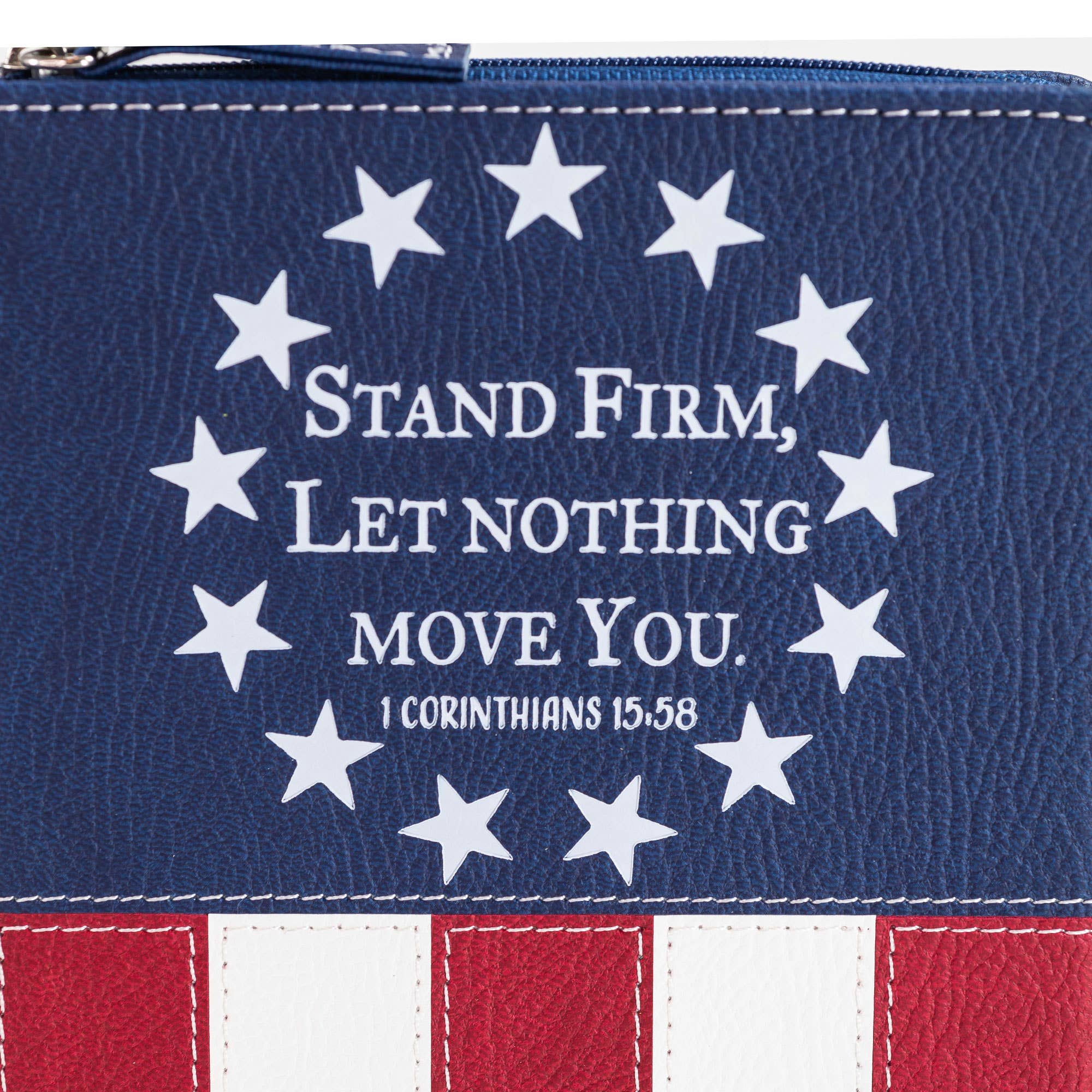 Divine Details 2020: Zippered Journal: US Flag Stand Firm