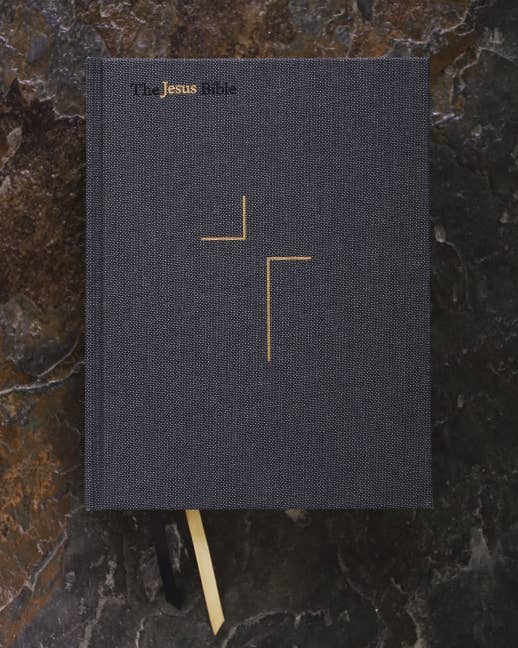 The Jesus Bible, ESV Edition, Cloth over Board, Gray