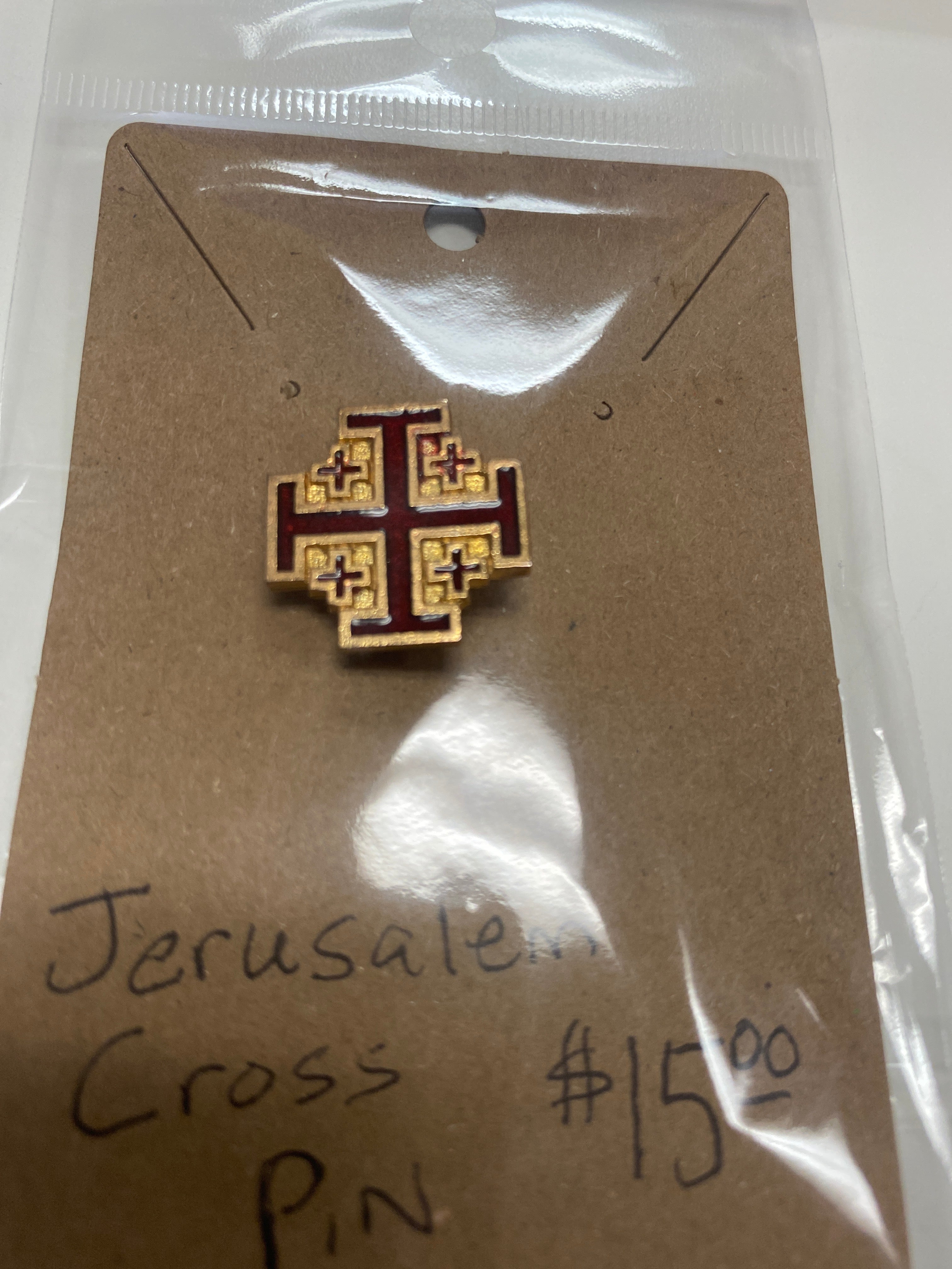 Jerusalem Cross Pin