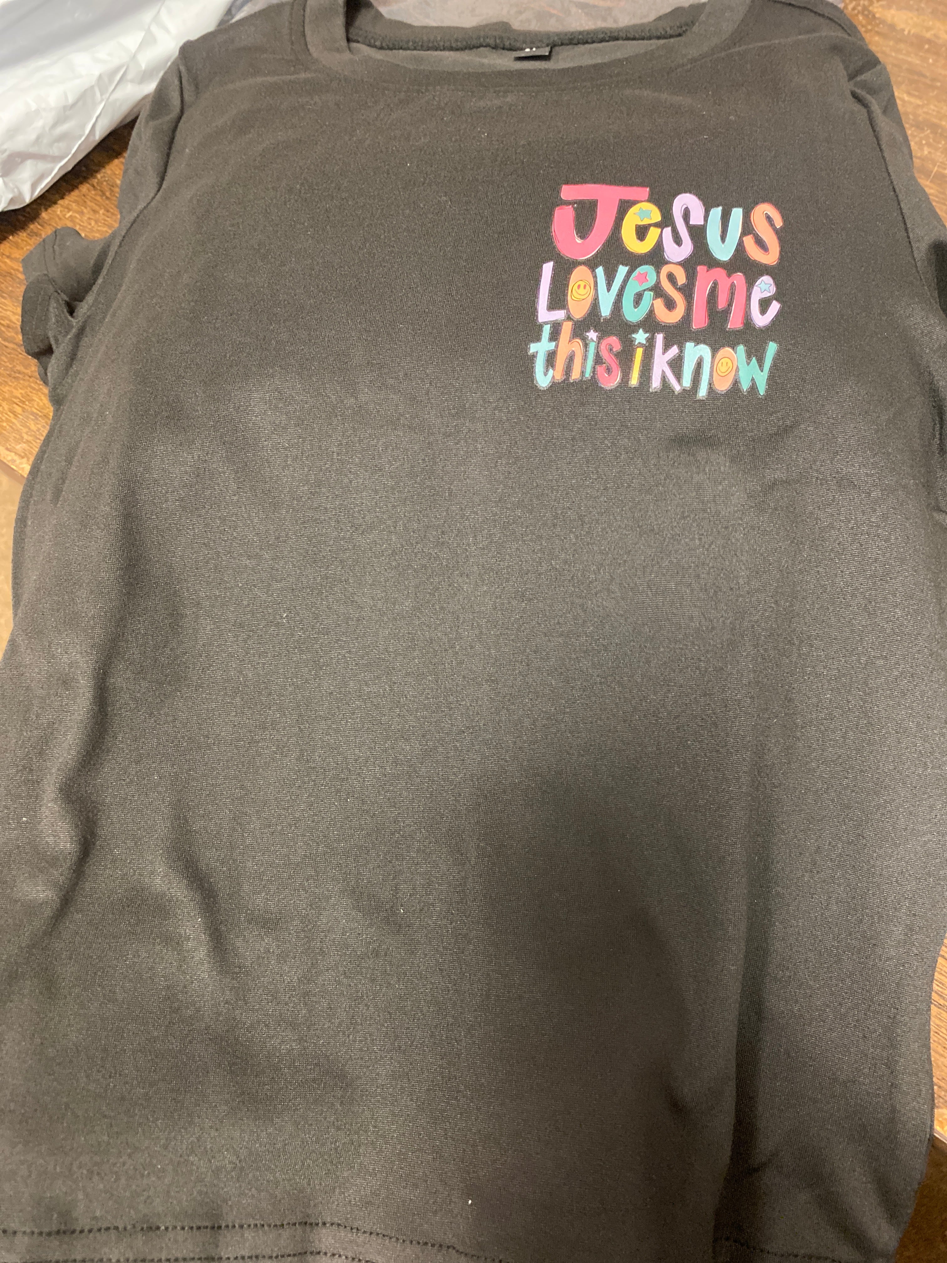 Jesus Loves Me This I know Child's T-Shirt Size 6Y