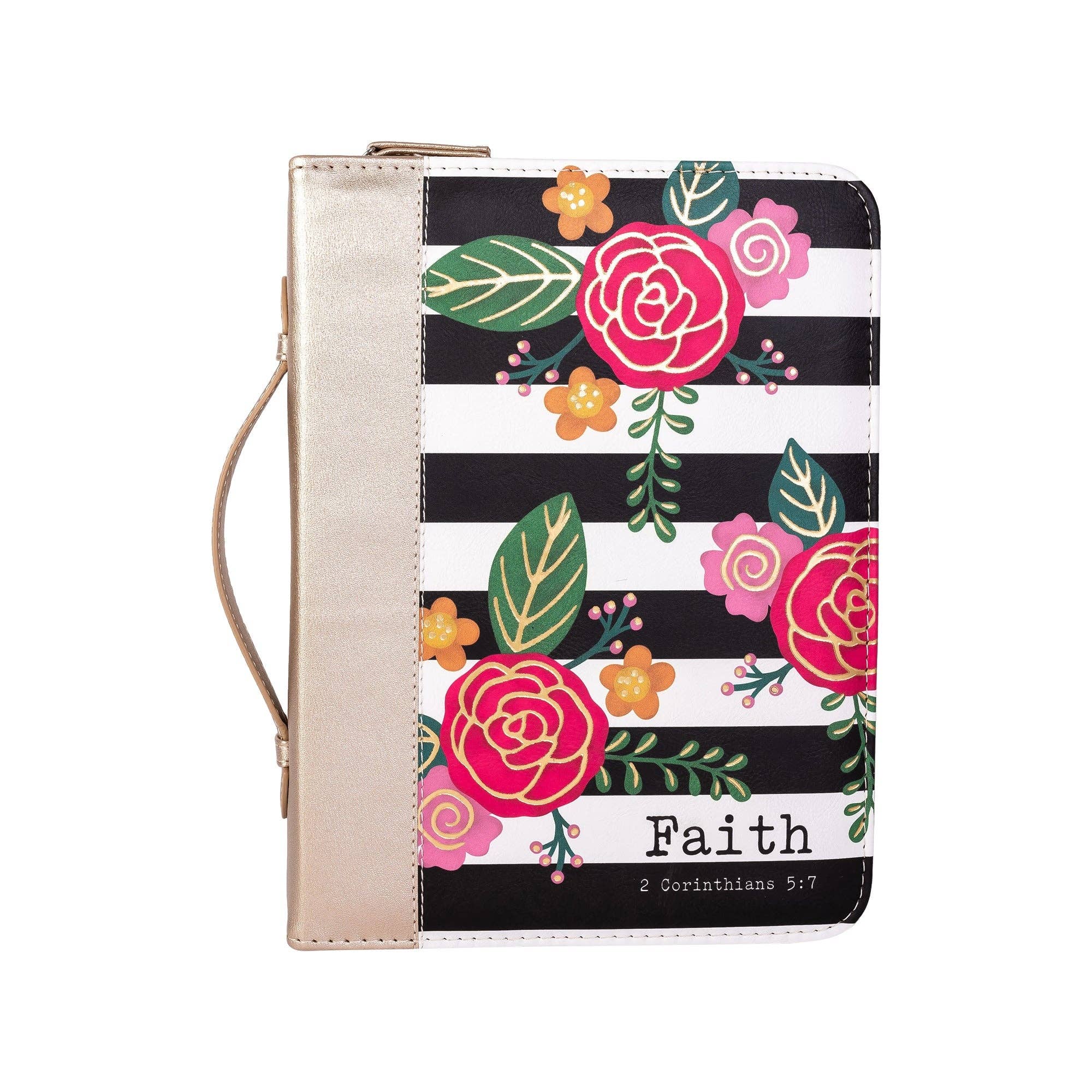 Divine Details: Bible Cover - Black & White Floral: Large