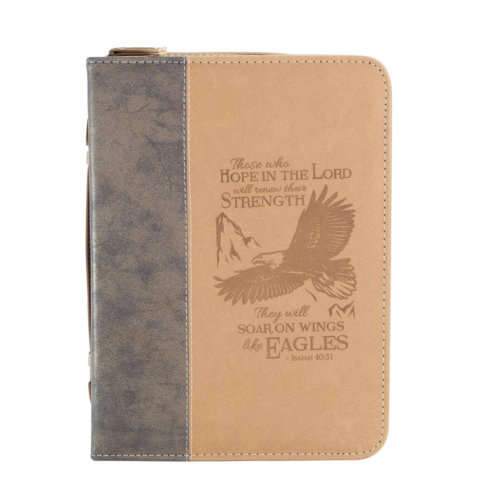 Divine Details: Bible Cover Brown Wings Of Eagles: Large