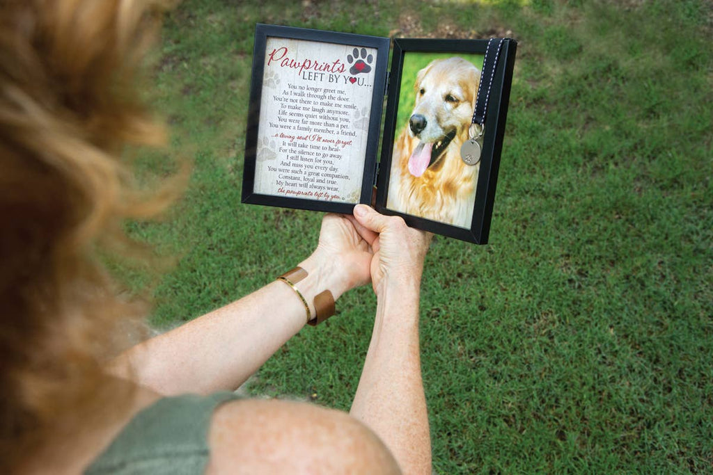 Pawprints Left By You Pet Memorial Frame for  Dog