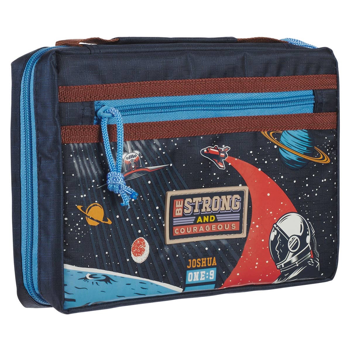 Bible Cover Fashion Be Strong Josh. 1:9 M: Medium