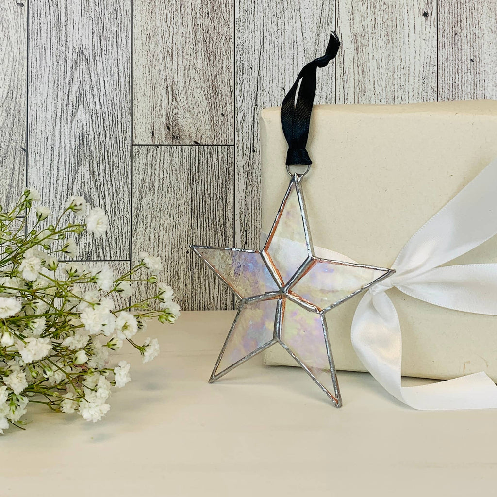 Written in Stars Remembered Memorial Gift  Glass Star