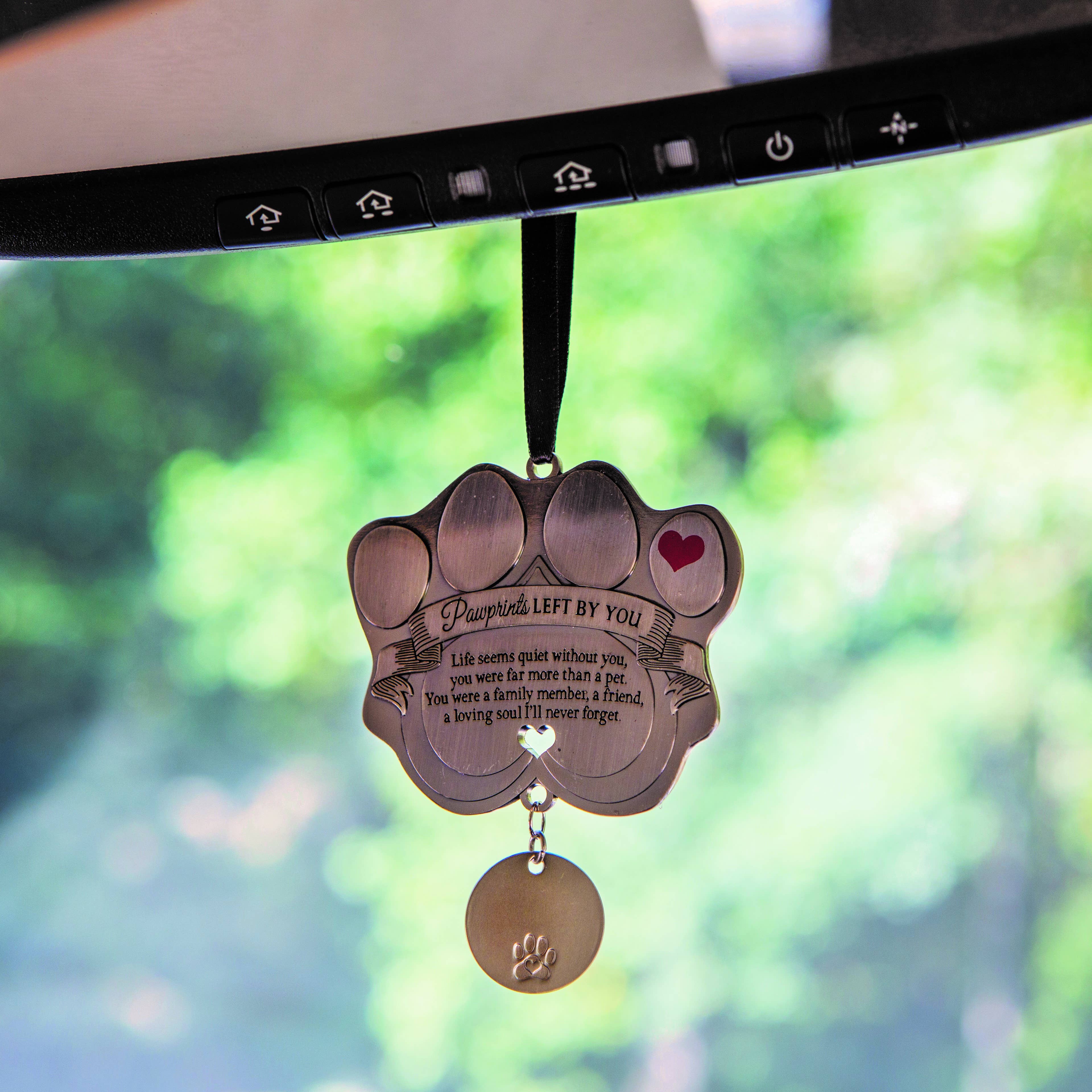 Pawprints Left By You Pet Tag Memorial Ornament