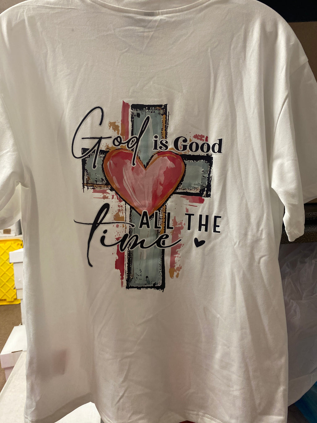 God Is Good All The Time Child's T-shirt Size 13Y