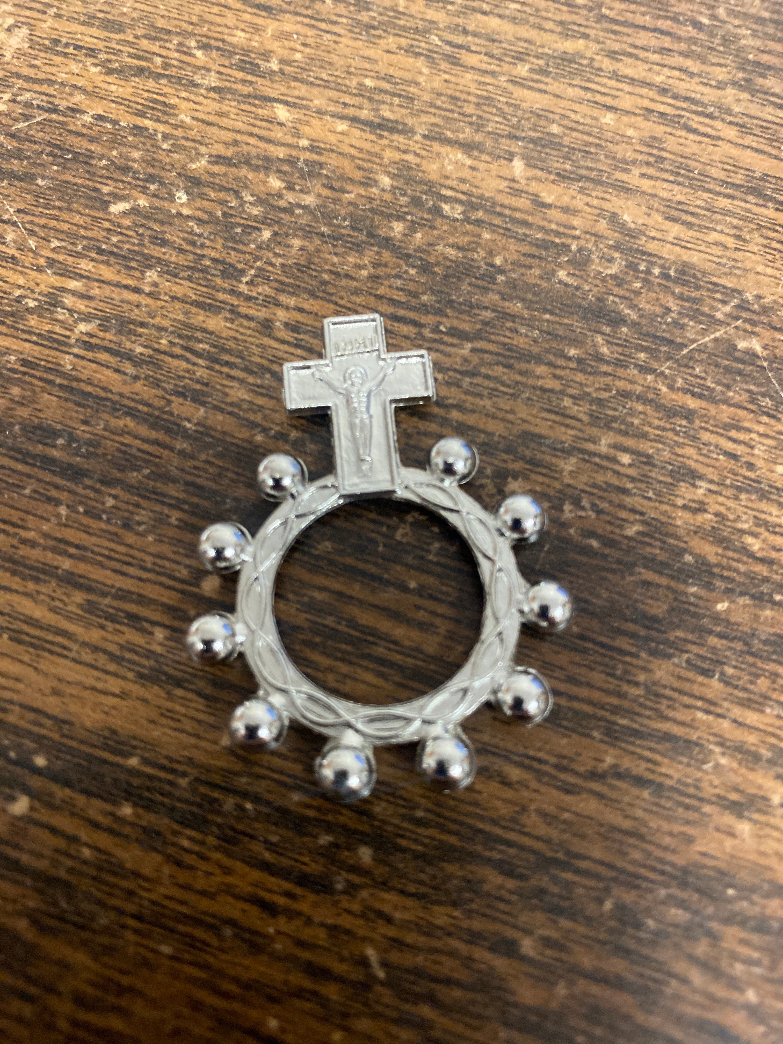 Crucifix Rosary Ring