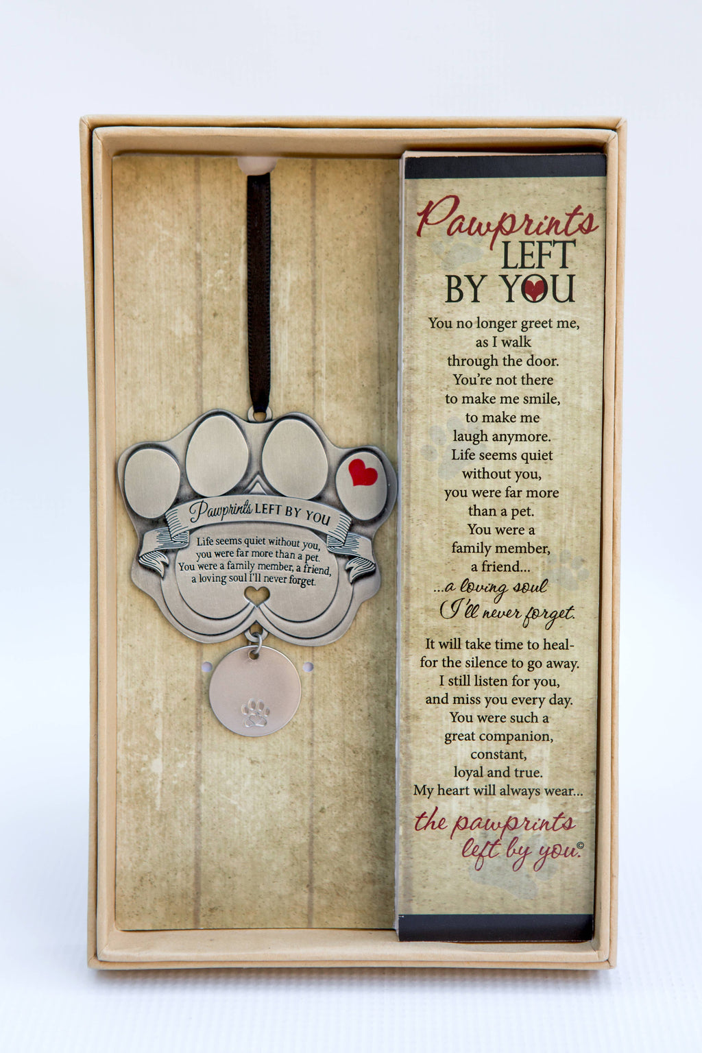Pawprints Left By You Pet Tag Memorial Ornament