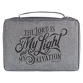 Bible Cover Value Gray The Lord is My Light Ps. 27:1: Large