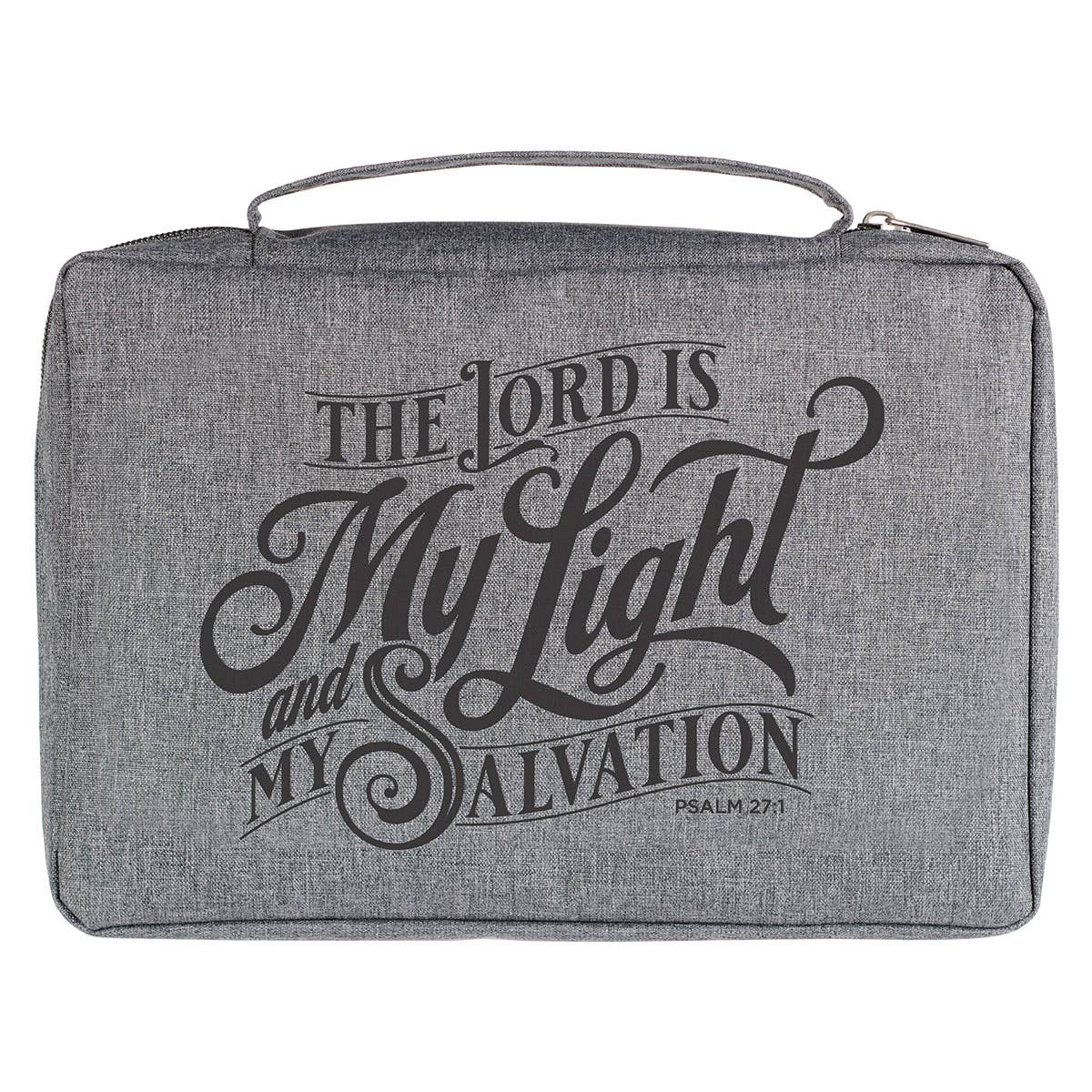 Bible Cover Value Gray The Lord is My Light Ps. 27:1: Large