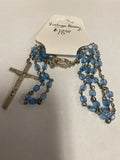 Vintage Rosary Light Blue `