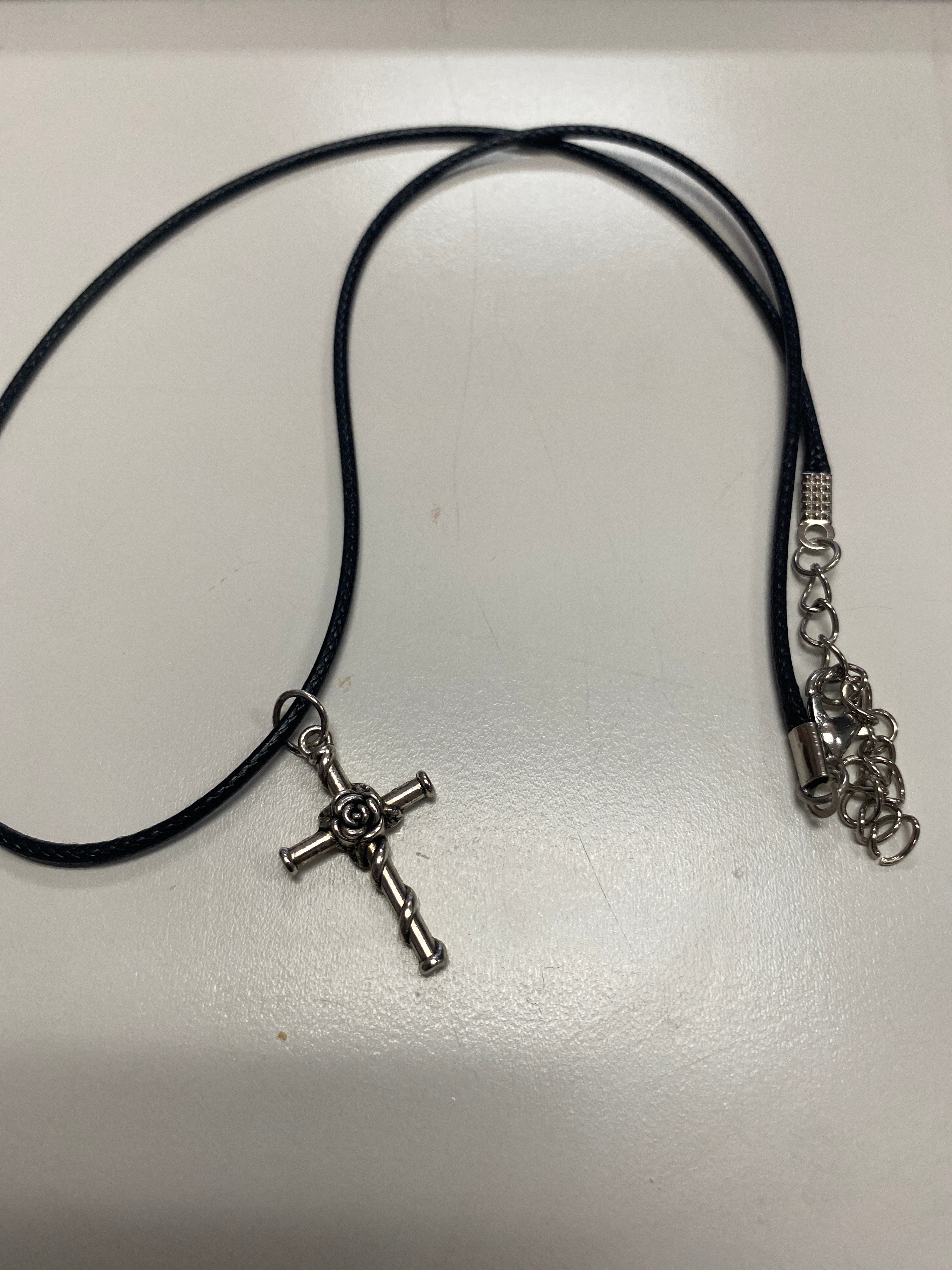 Rose Cross Necklace