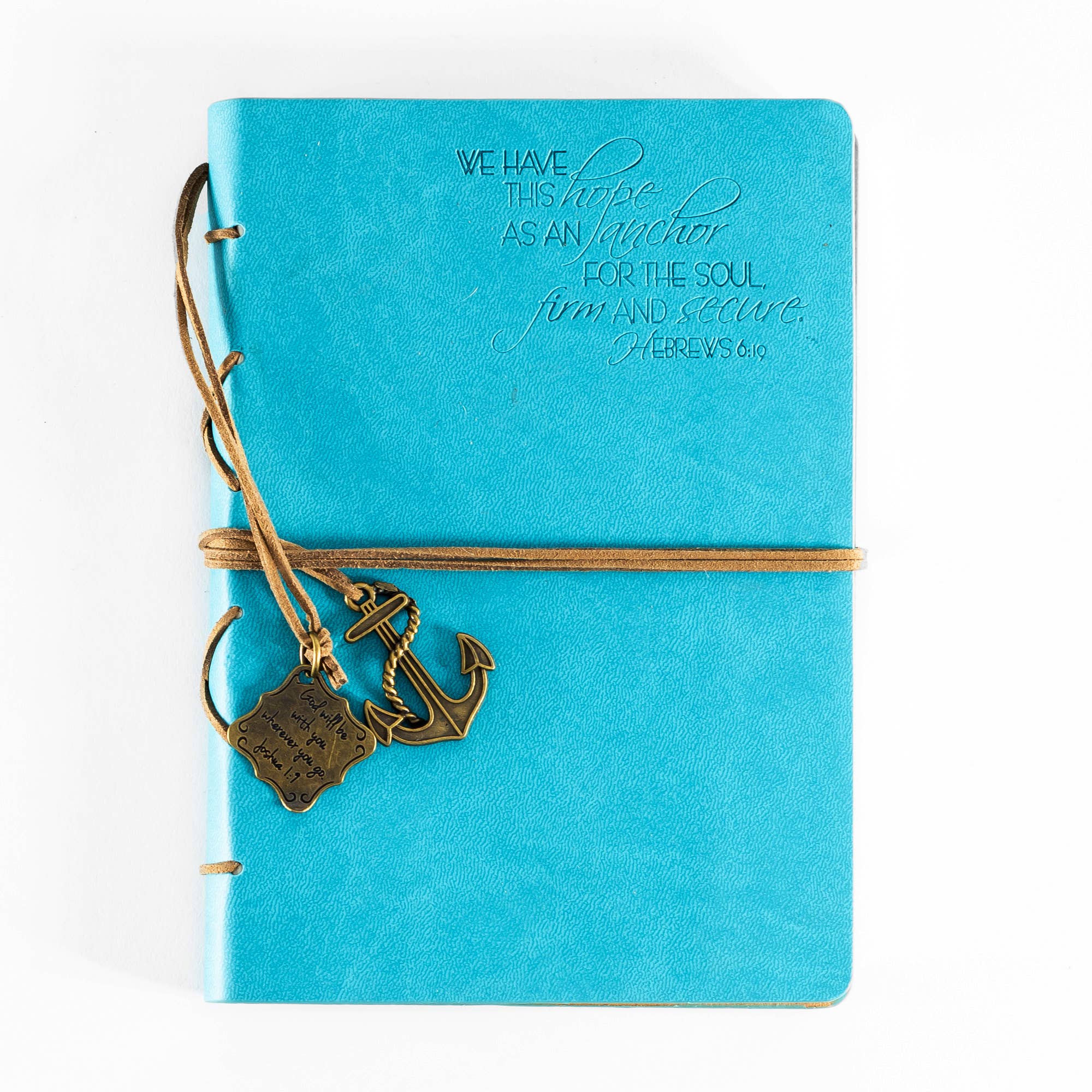 Faux Leather Journals: Man Of God With Cross Charm Black