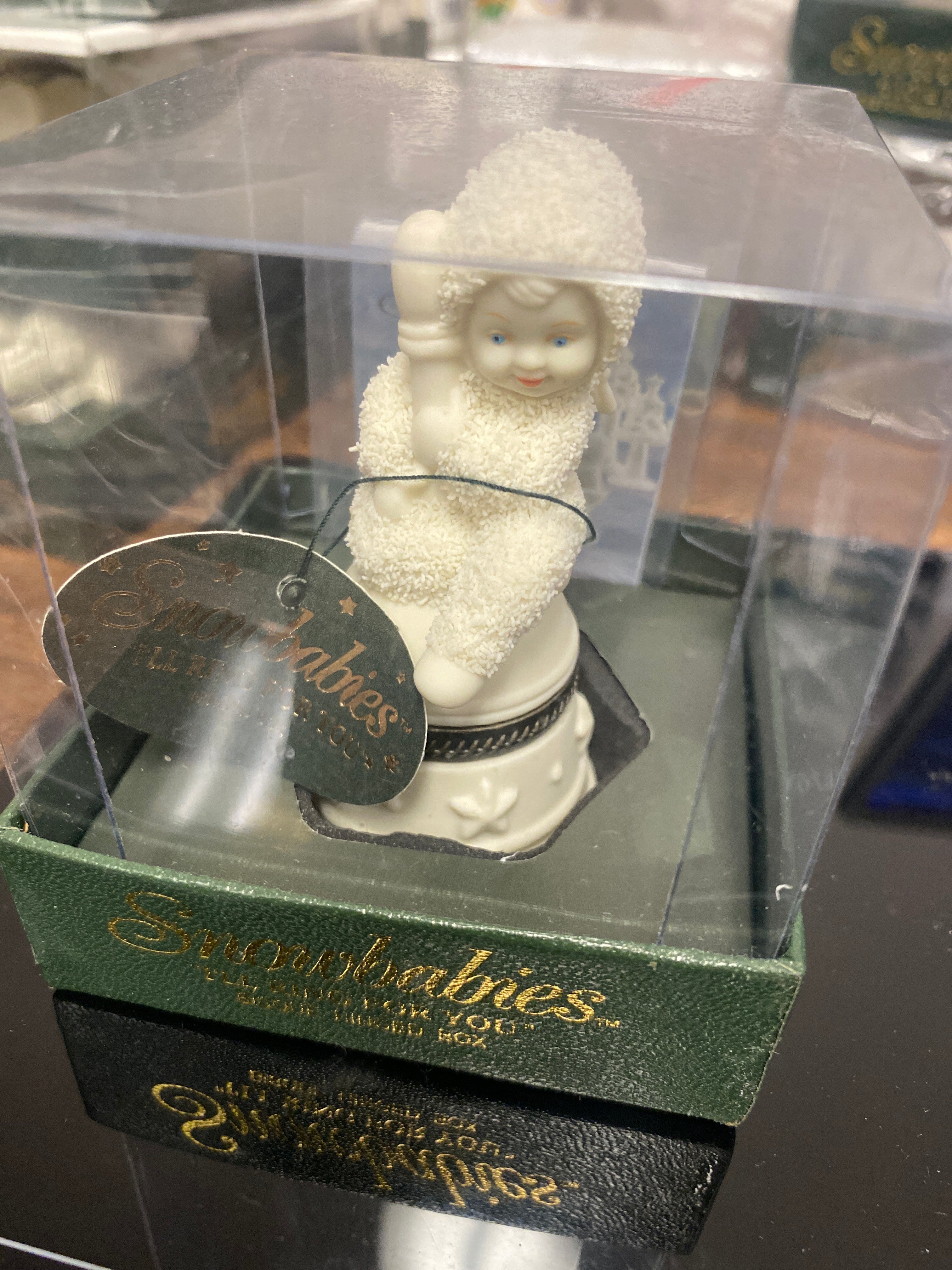Snowbabies "I'll Ring It For You" Hinged Box