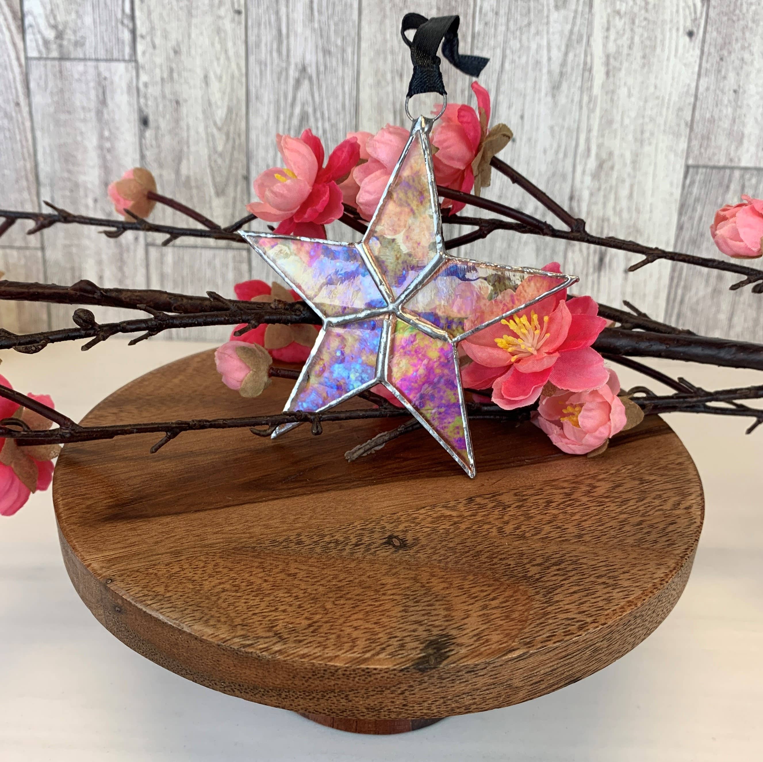 Written in Stars Remembered Memorial Gift  Glass Star