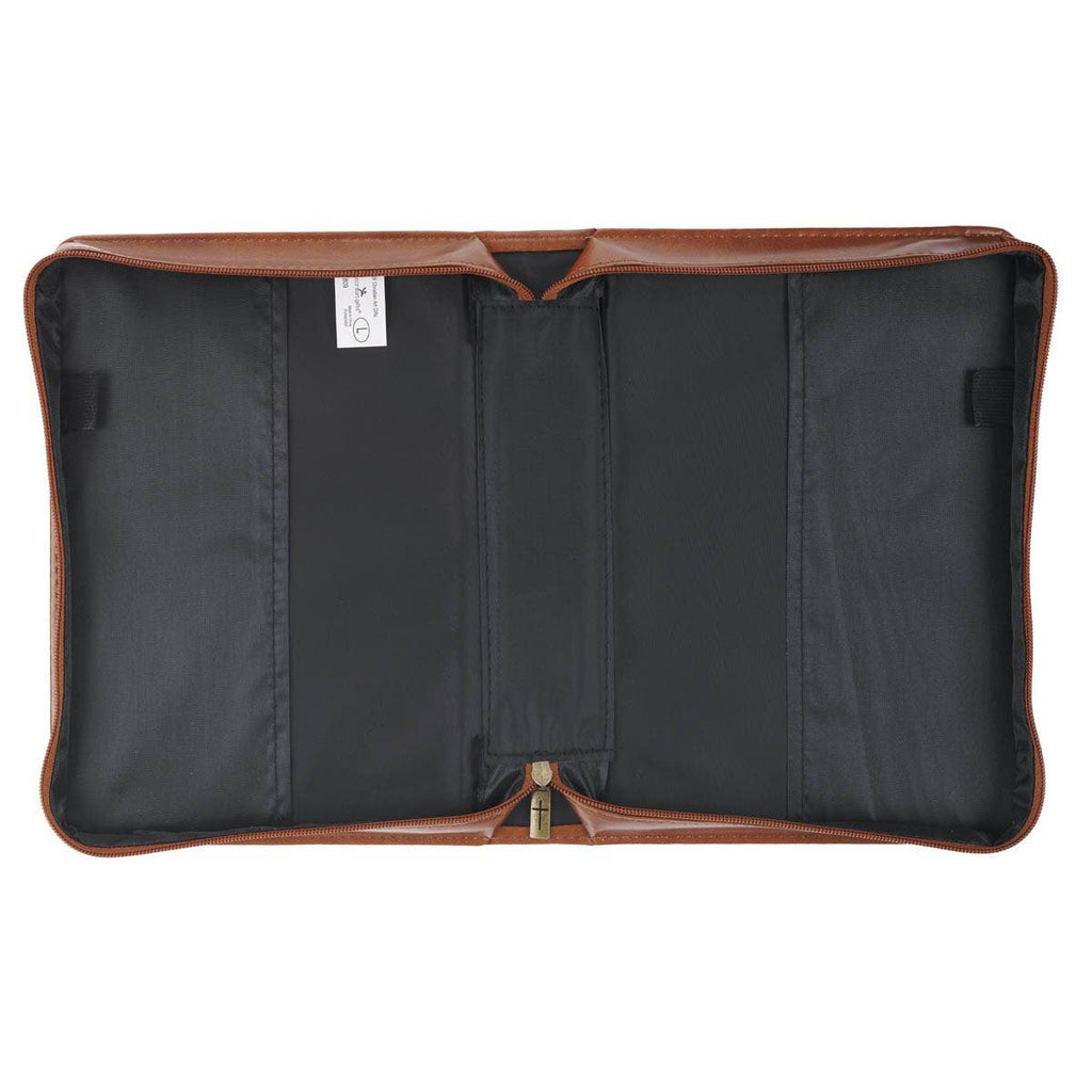 Bible Cover Classic Brown Trust in the Lord Prov. 3:5: Extra Large