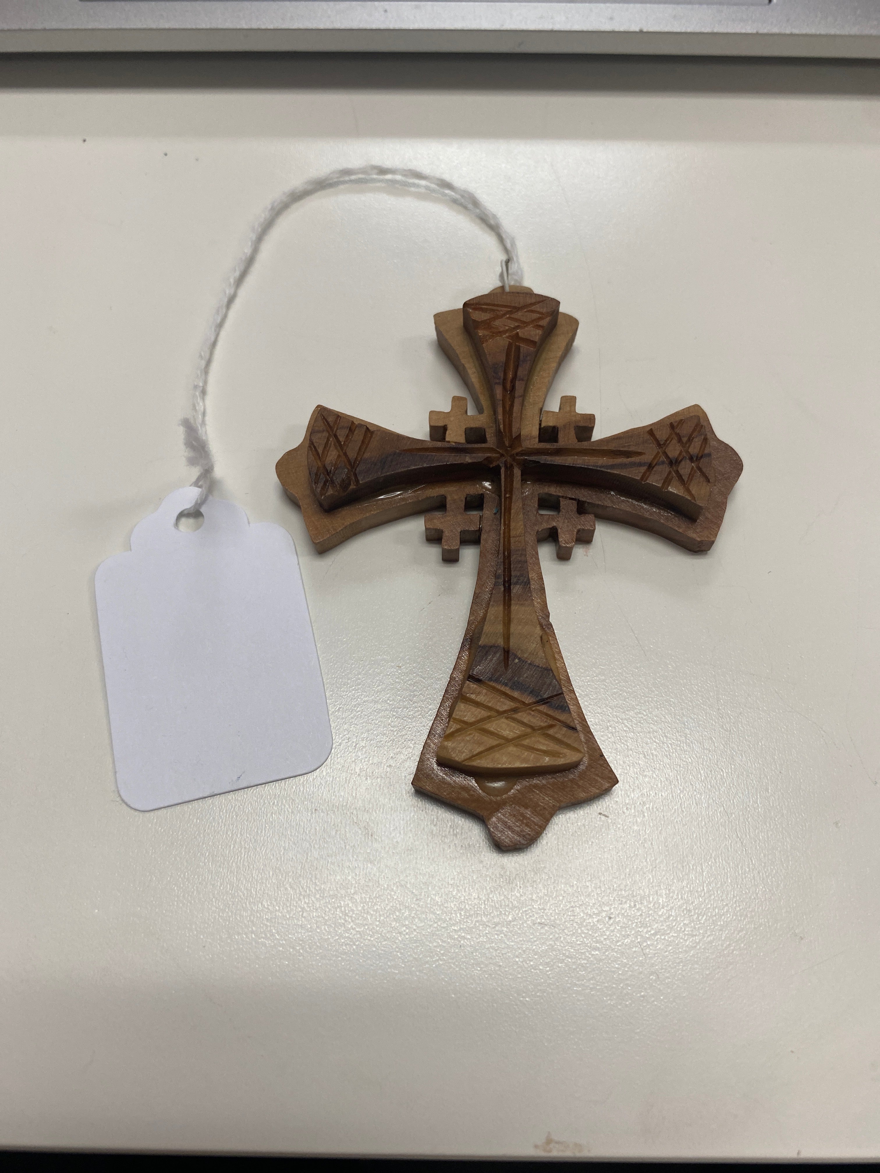 Olive Wood Jerusalem Pendant