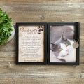 Pawprints Left By You Cat Loss Memorial Frame w/Tag