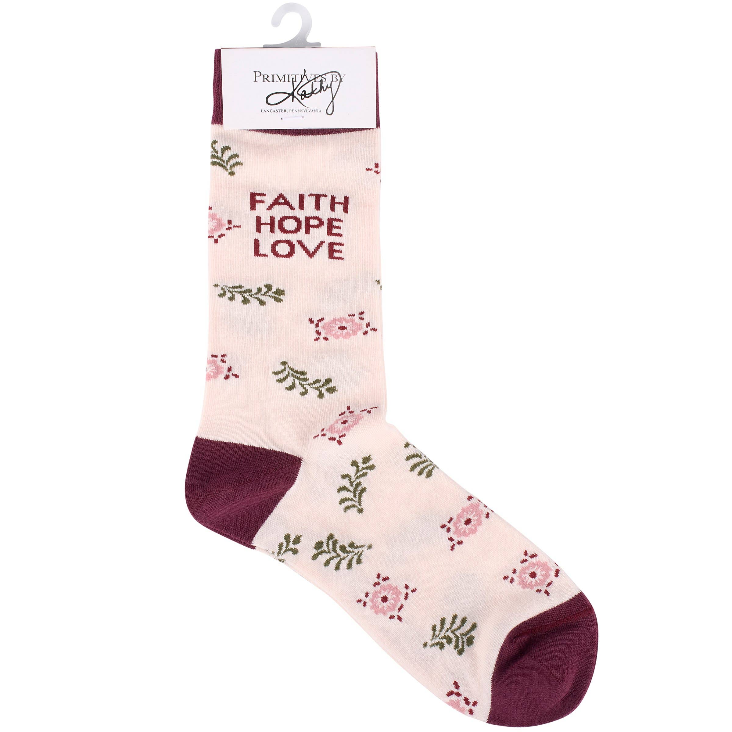 Faith Hope Love Socks