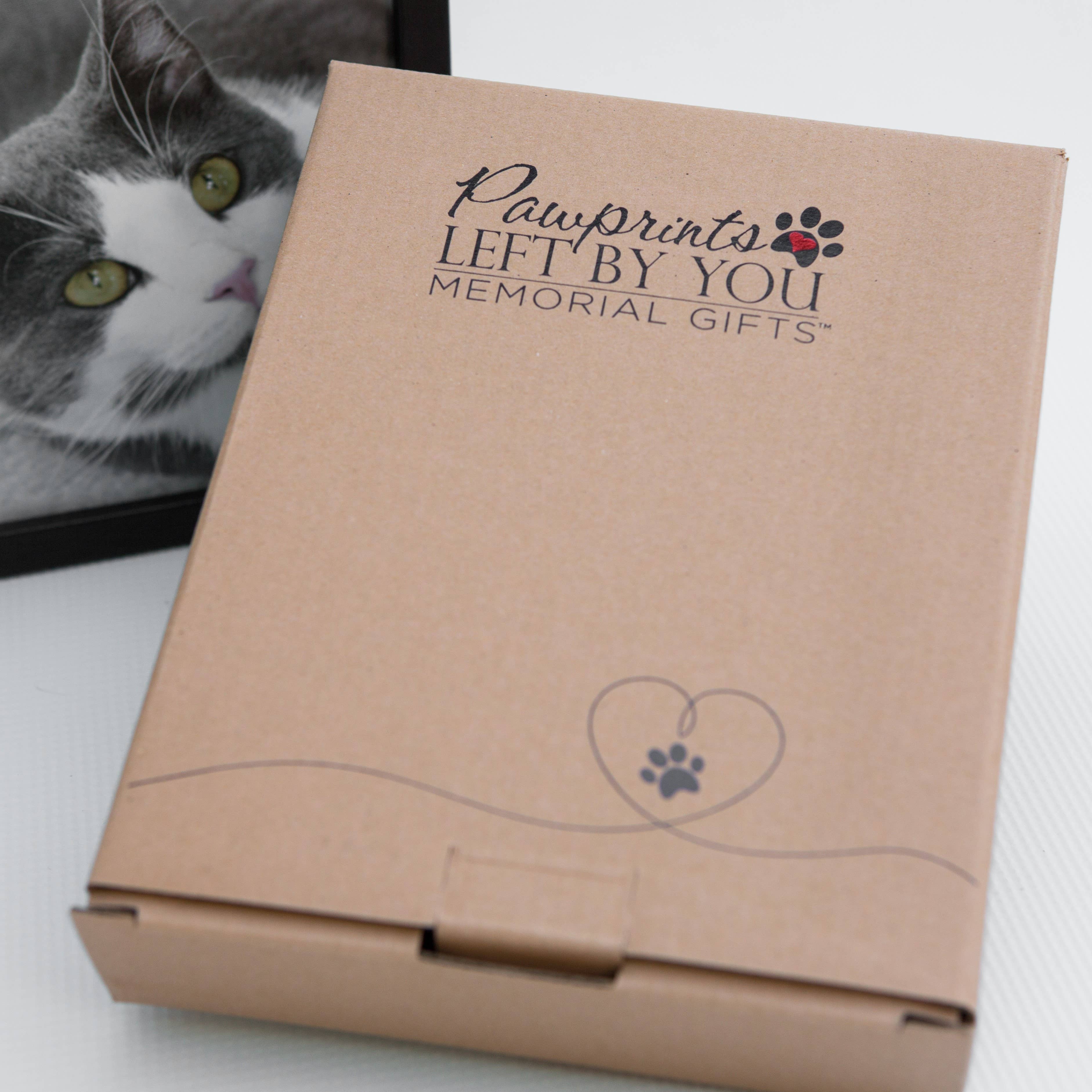 Pawprints Left By You Cat Loss Memorial Frame w/Tag