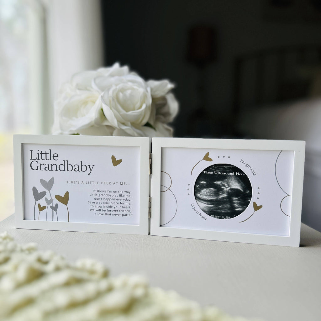 Little Grandbaby Ultrasound Heart Grandparent Picture Frame