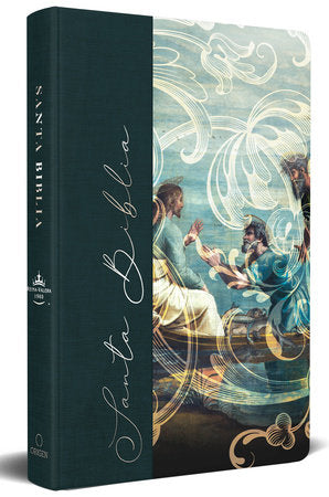 Biblia RVR 1960 letra grande, manual, tapa dura de tela Pescador de hombres / Spanish Bible RVR 1960