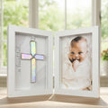 Baby Baptism Cross Keepsake Frame 4x6 Shadow Box