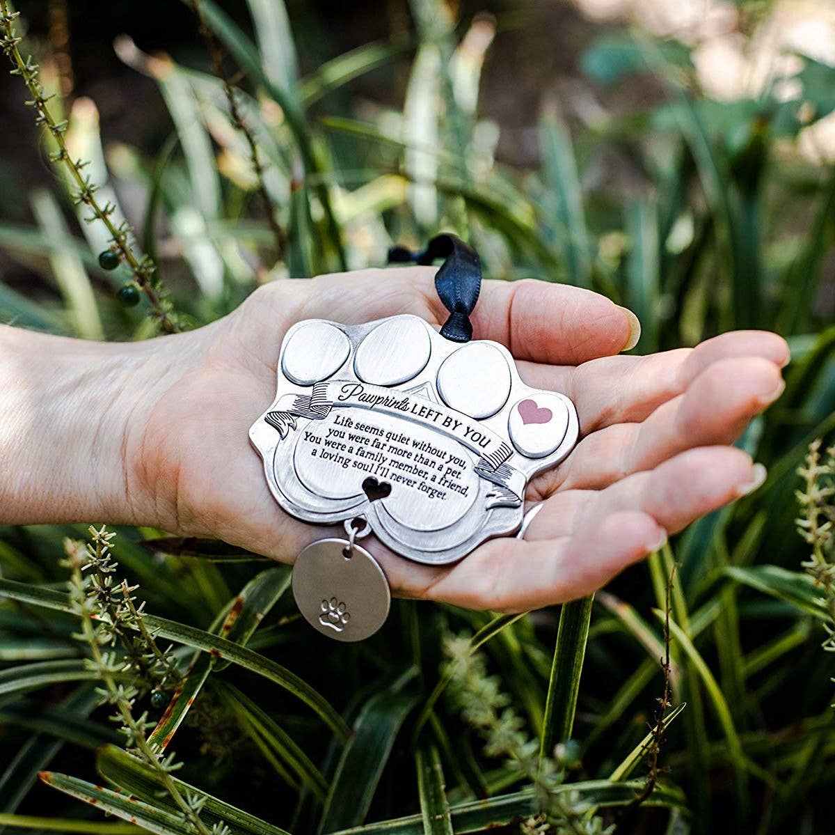 Pawprints Left By You Pet Tag Memorial Ornament