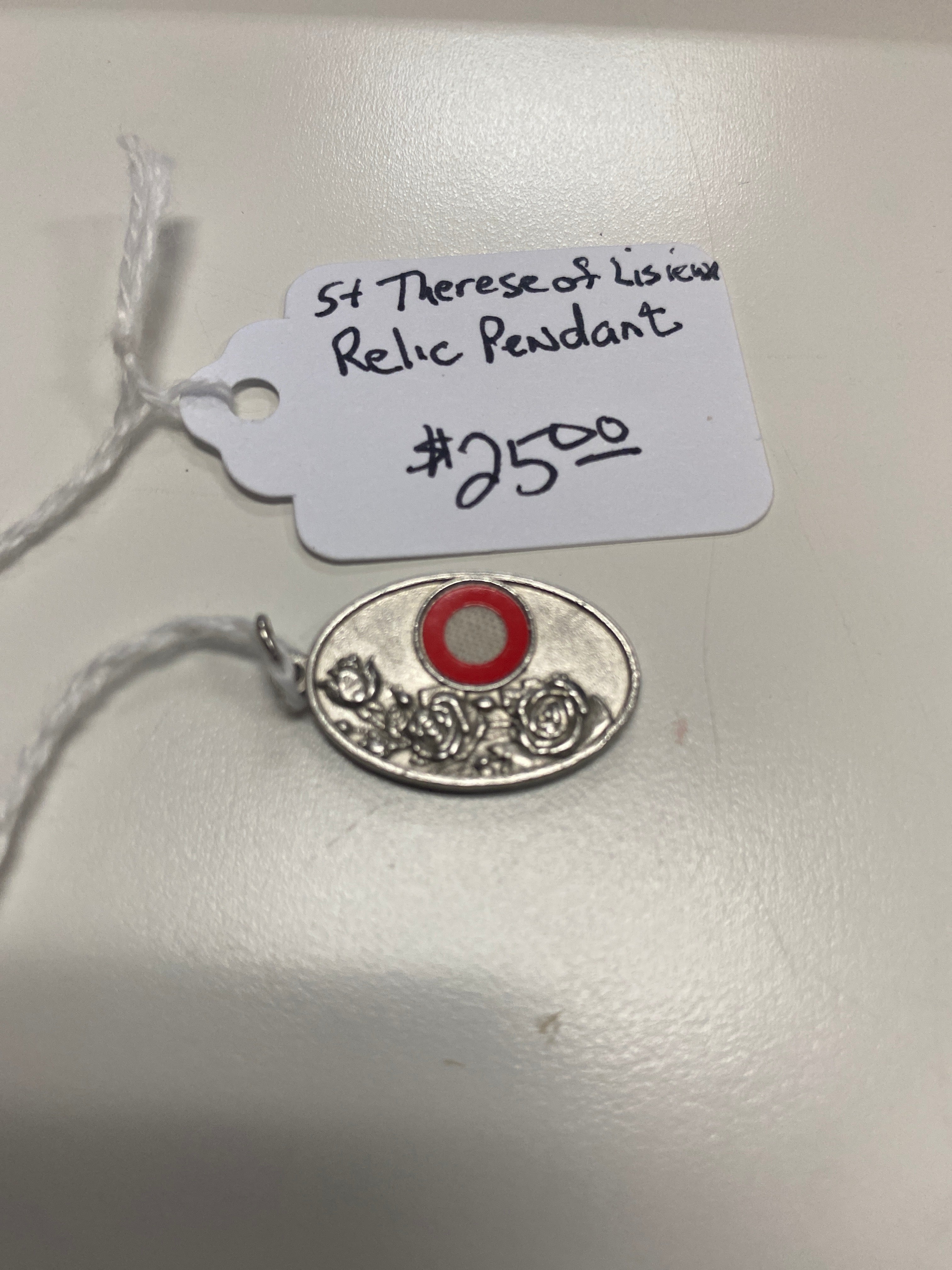 Saint Therese of Lisieux Relic Pendant