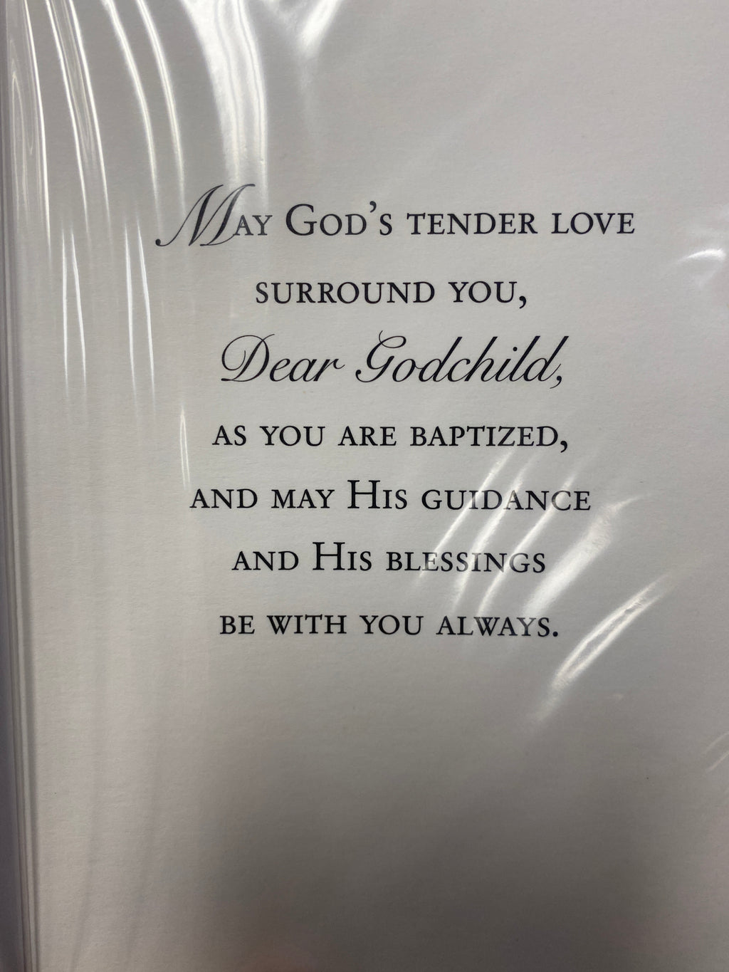 For A Dear Godchild's Baptism Greeting Card