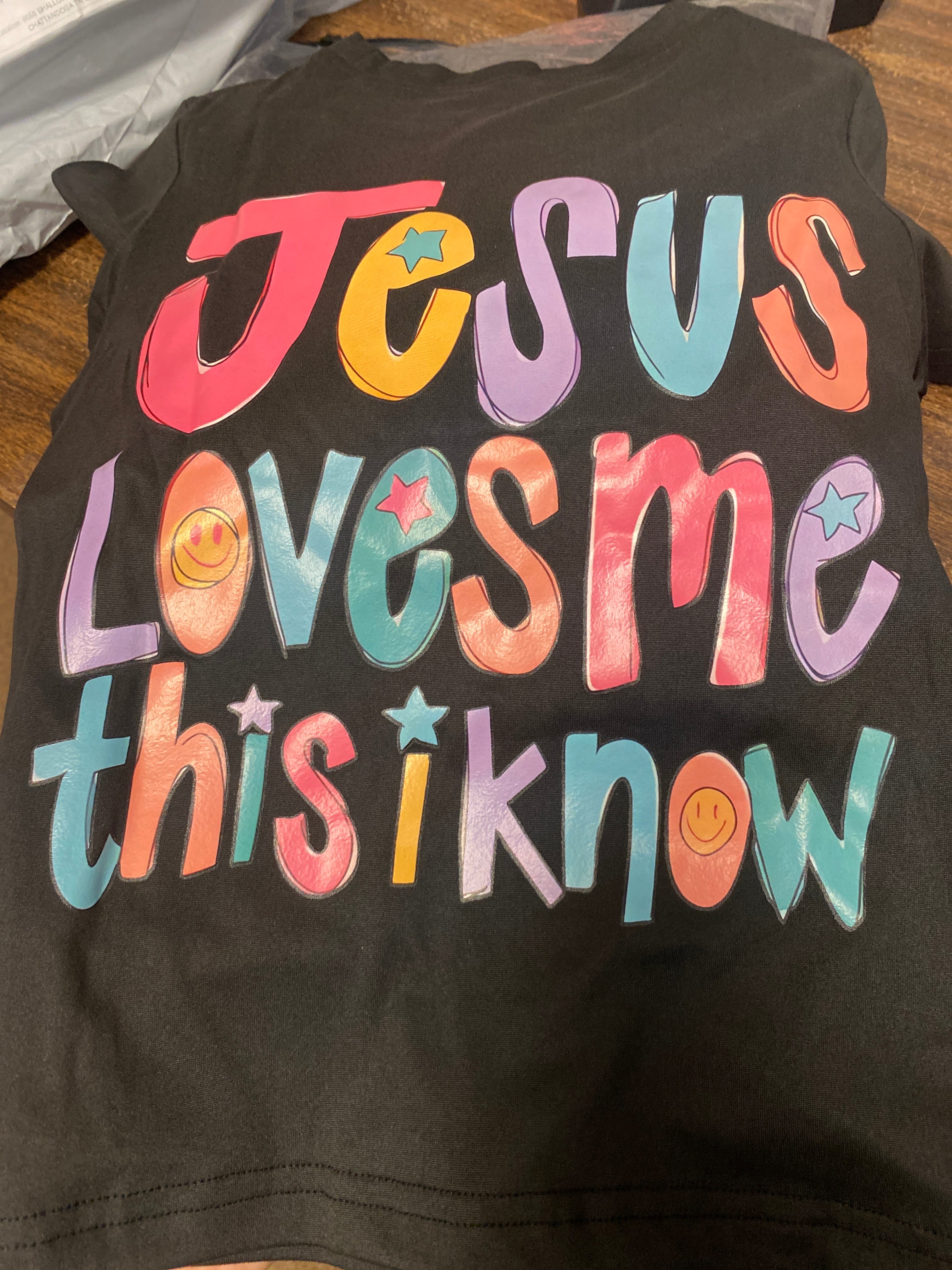 Jesus Loves Me This I know Child's T-Shirt Size 6Y