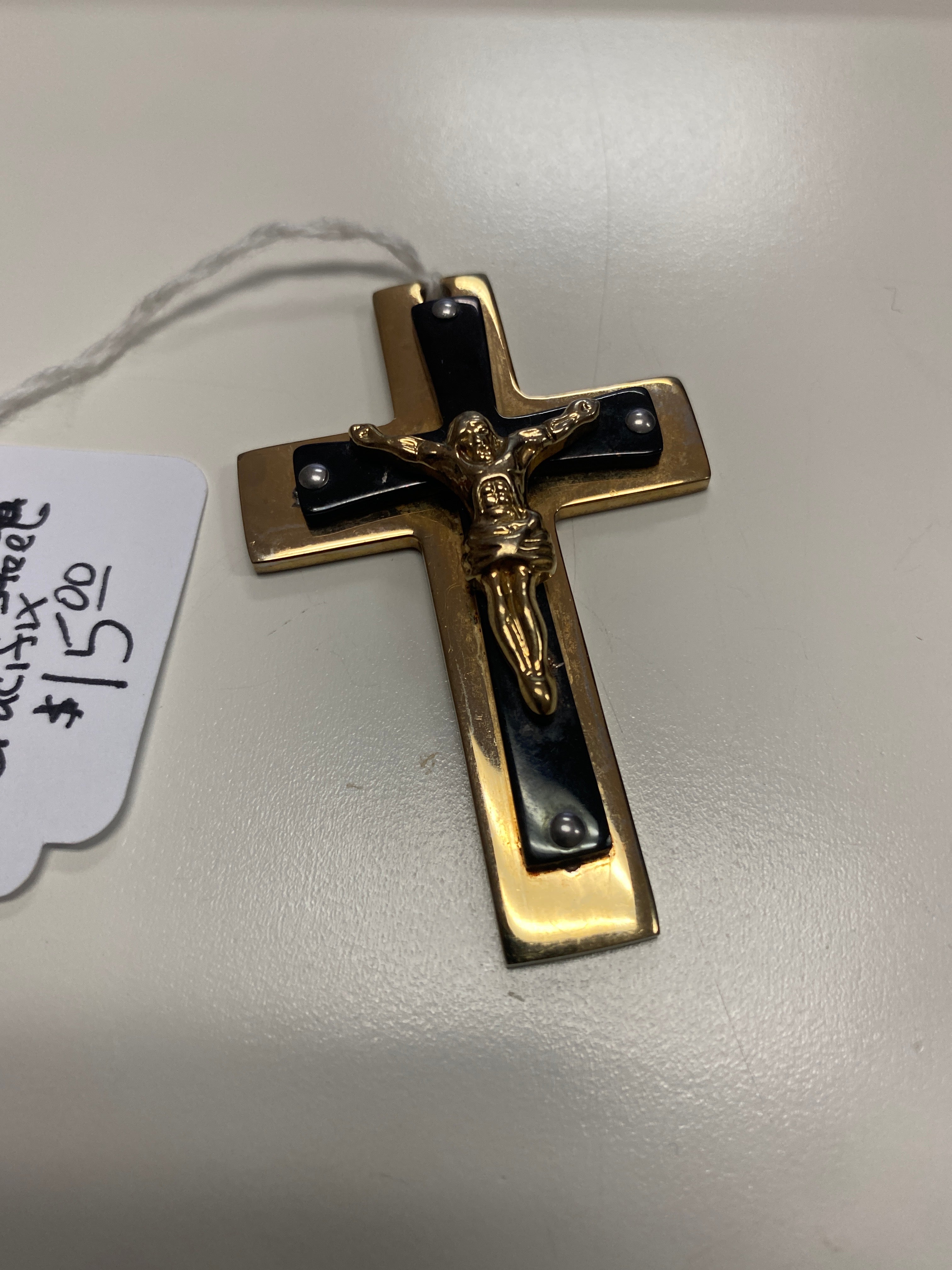 JR Creations Stainless Steel Crucifix Pendant