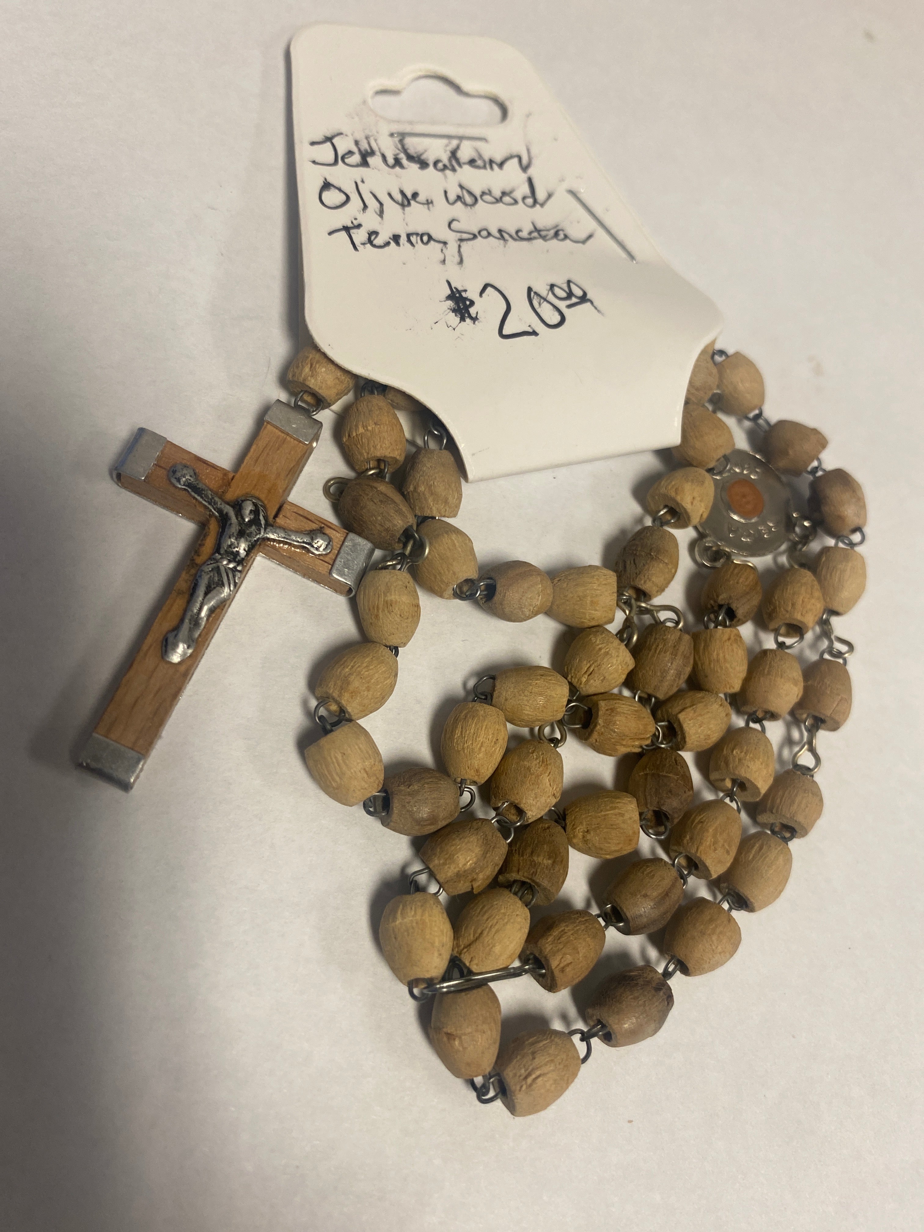 Jerusalem Olive Wood Terra Sancta Rosary