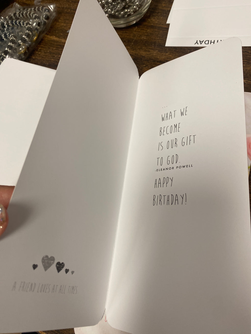 What We Are Is God's Gift To Us Birthday Greeting Card