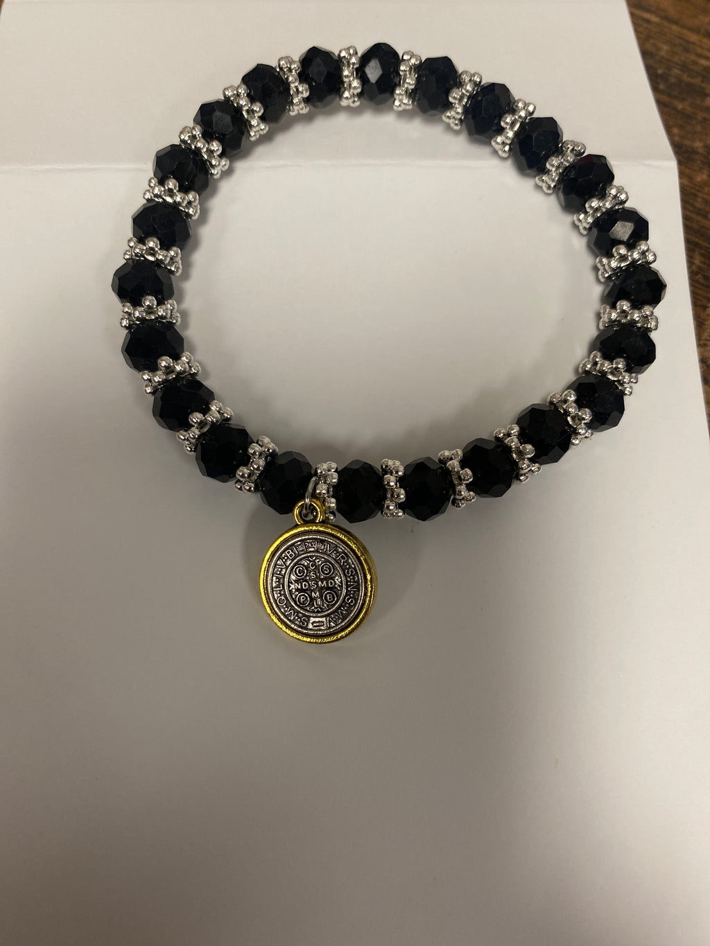 Saint Benedict Medal Stretch Bracelet