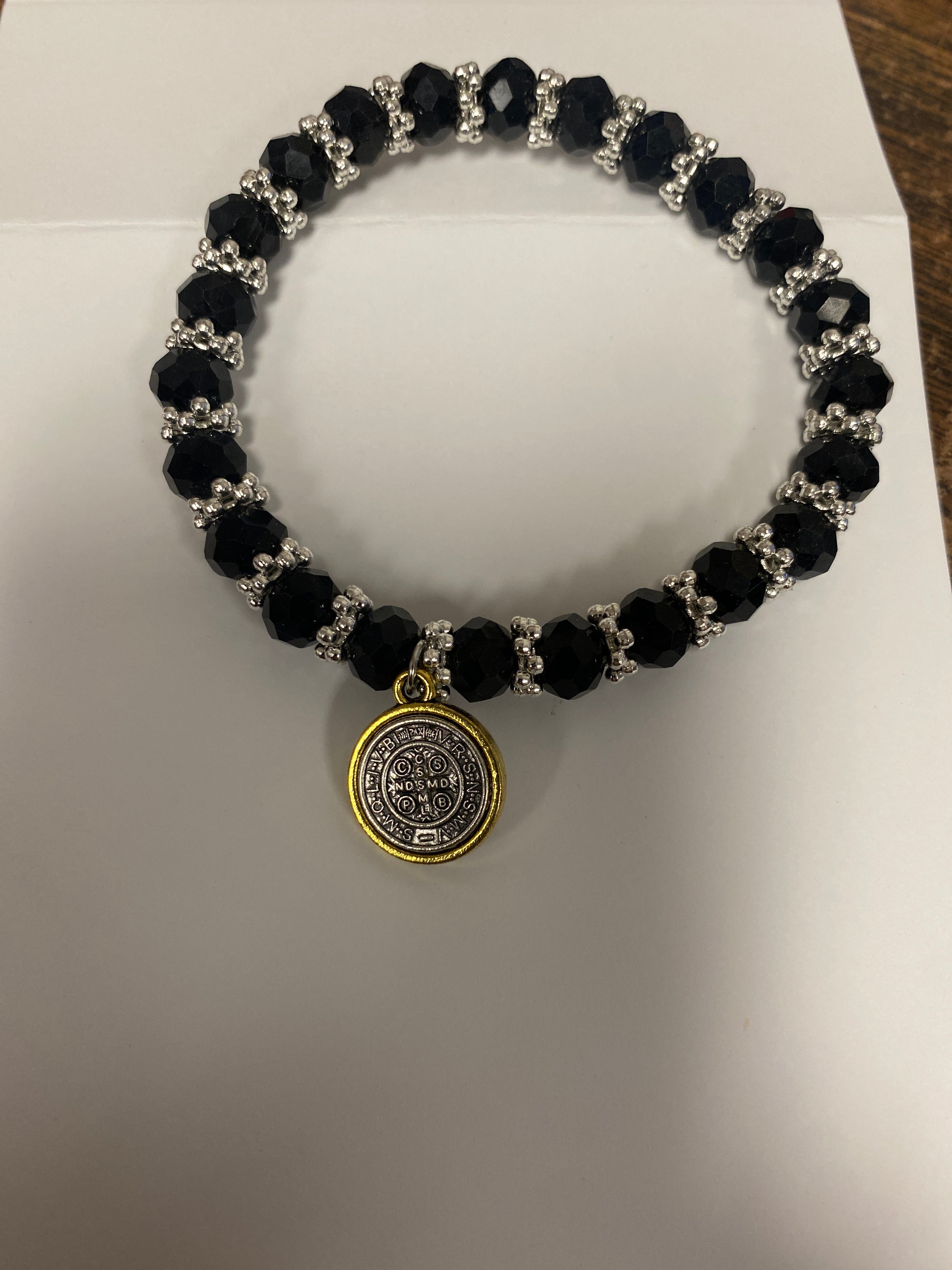 Saint Benedict Medal Stretch Bracelet
