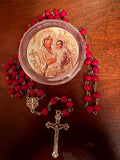 Jerusalem Rose Scented Wooden Bead Rosary