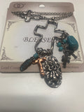 Fashion Leader BLESSED Charm Cross Necklace