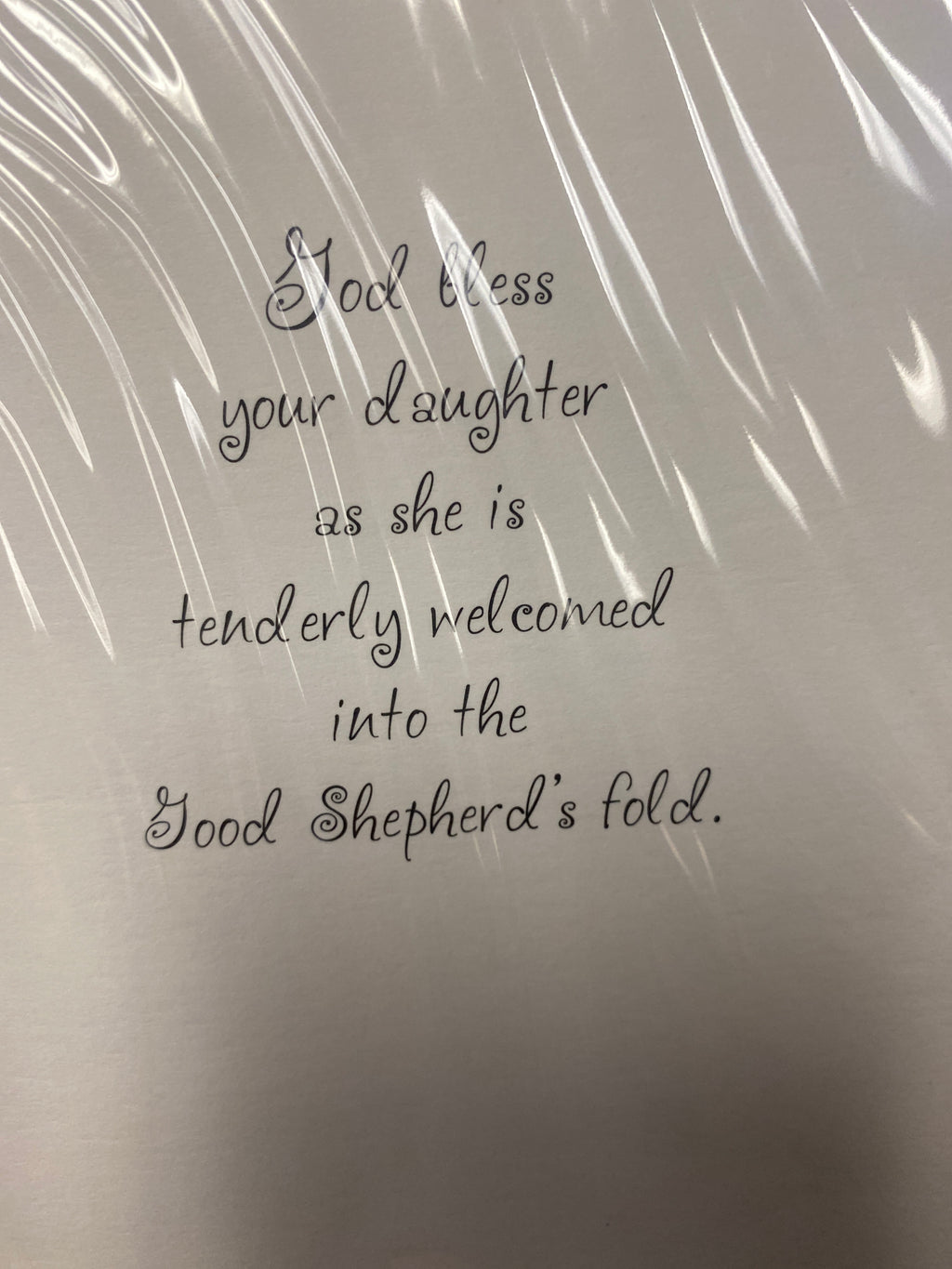 On The Baptusm Of Your Baby Daughter Greeting Card
