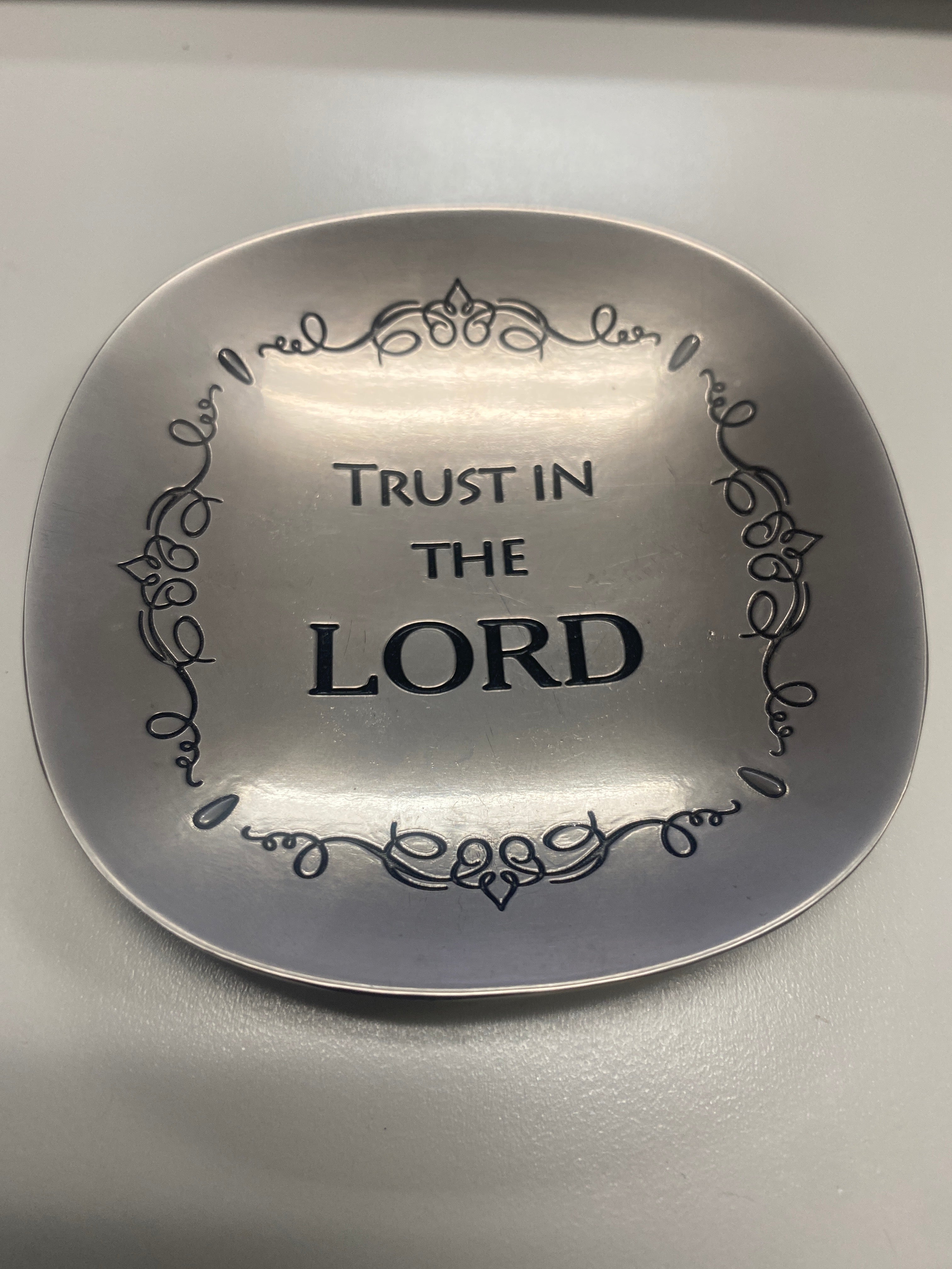 Trust In The Lord Small Decorative Trinket Dish