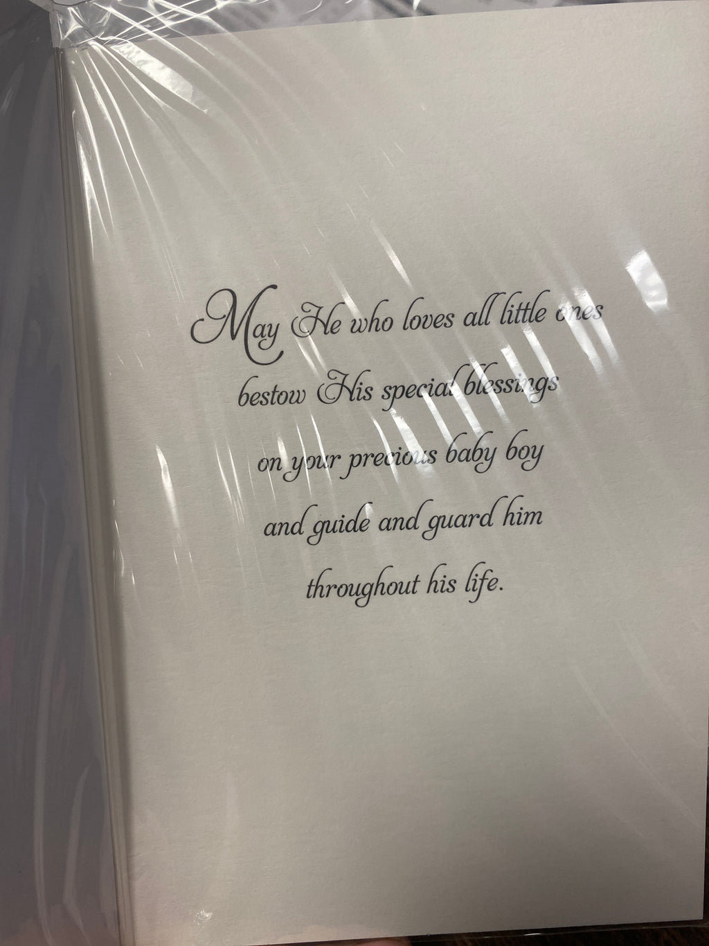 As You Baptize Your Little Boy Greeting Card