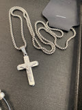 Stainless Steel Crucifix Pendant Necklace